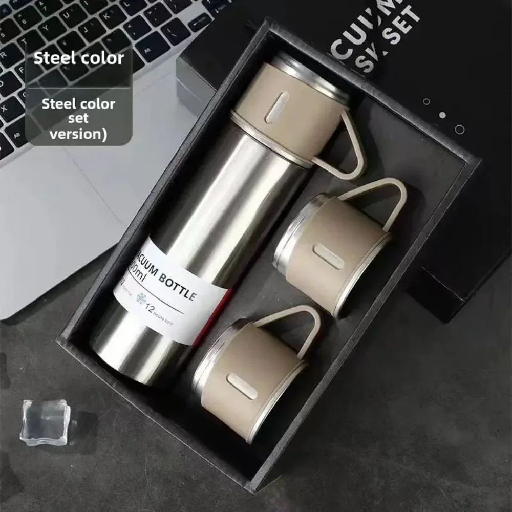 500 ml Travel Thermo Set, Vacuum Bottle, Suitable for Hot And Cold Drinks